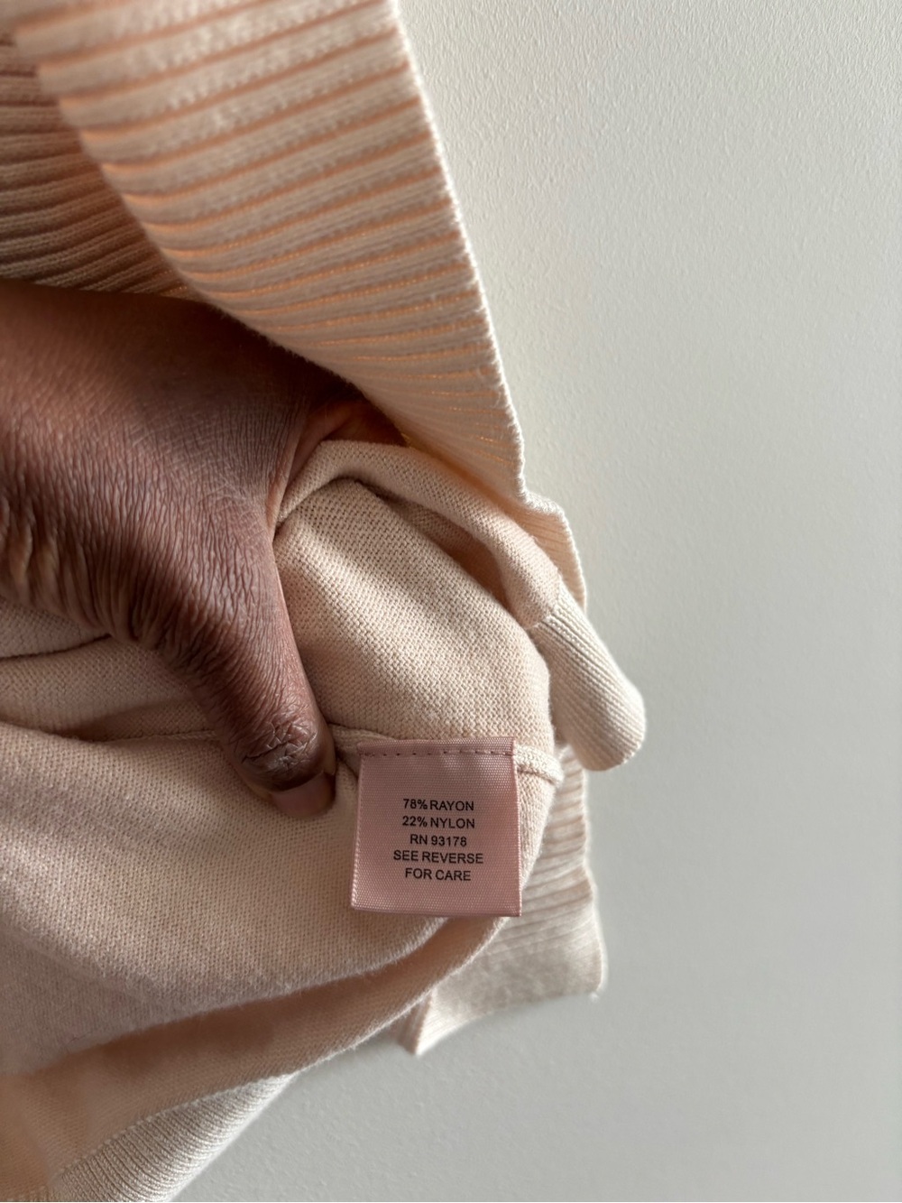 Philosophy Cardigan Sweater Blush Pink Shawl Collar Knit Open Women M Preppy - Picture 6 of 10